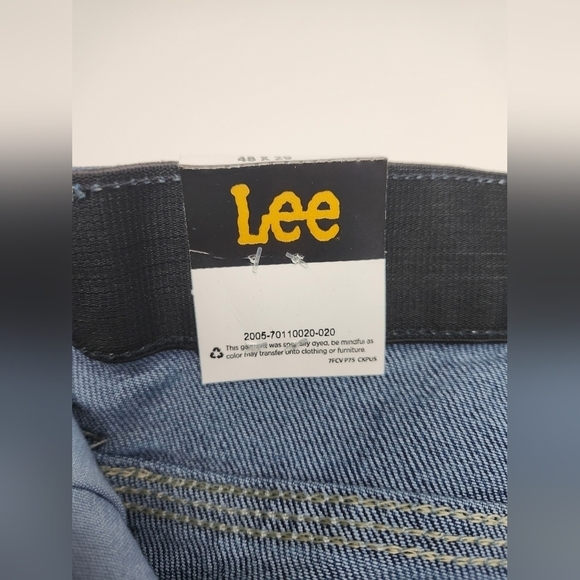 Lee Carpenter Loose Fit Straight Leg Original Stone Jeans 48x29 - Picture 8 of 11